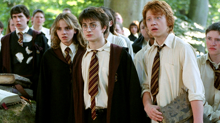 Harry Potter, Hermiona Grangerová a Ronald Weasley ve filmu Harry Potter a vězeň z Azkabanu
